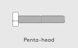 پیچ پنج‌ضلعی (Penta-head)