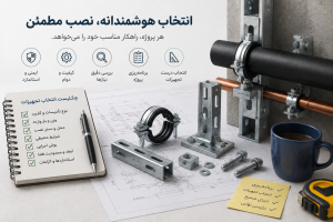 انتخاب تجهیزات ساپورت لوله و تأسیسات با استفاده از چک‌لیست پروژه